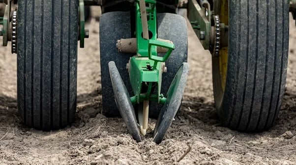 Plantio de grãos feito por máquina