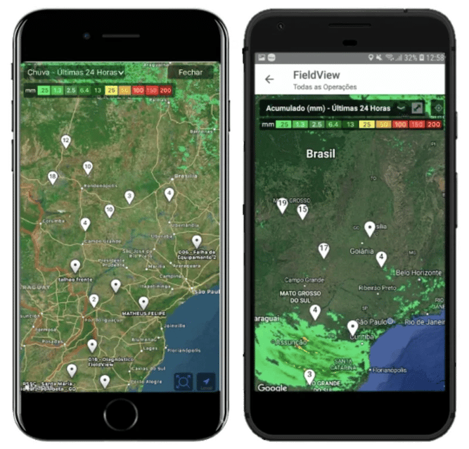 Previsão do tempo para agricultura no app